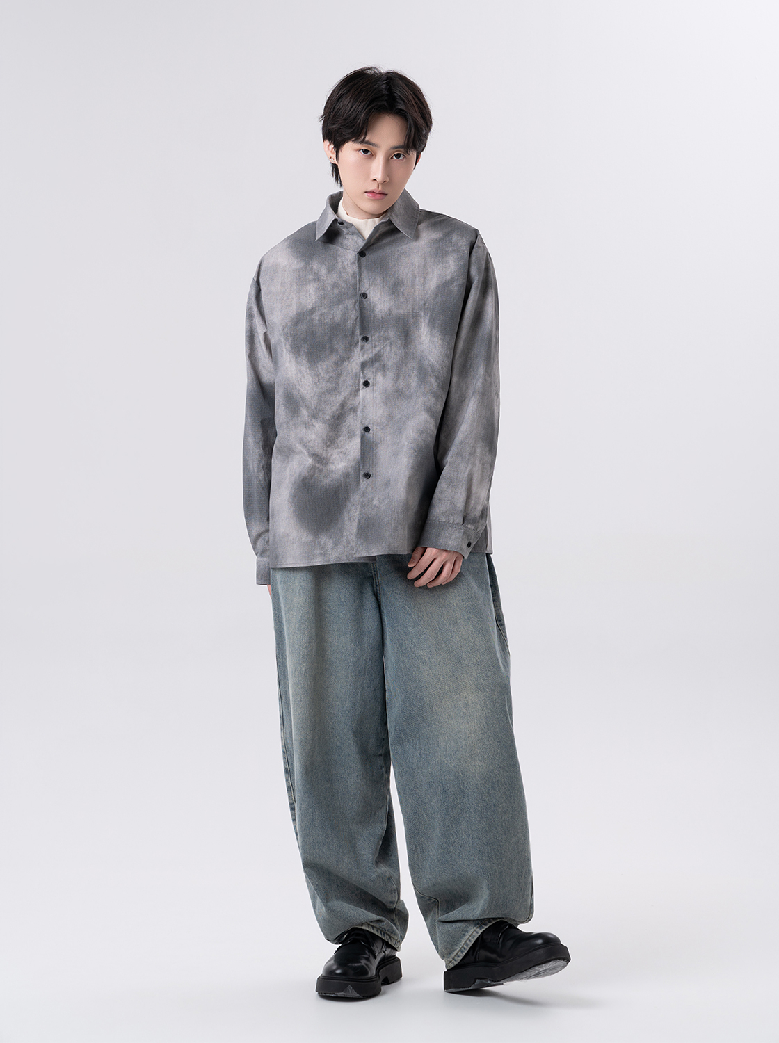 【第二件5折】渲染感長袖襯衫