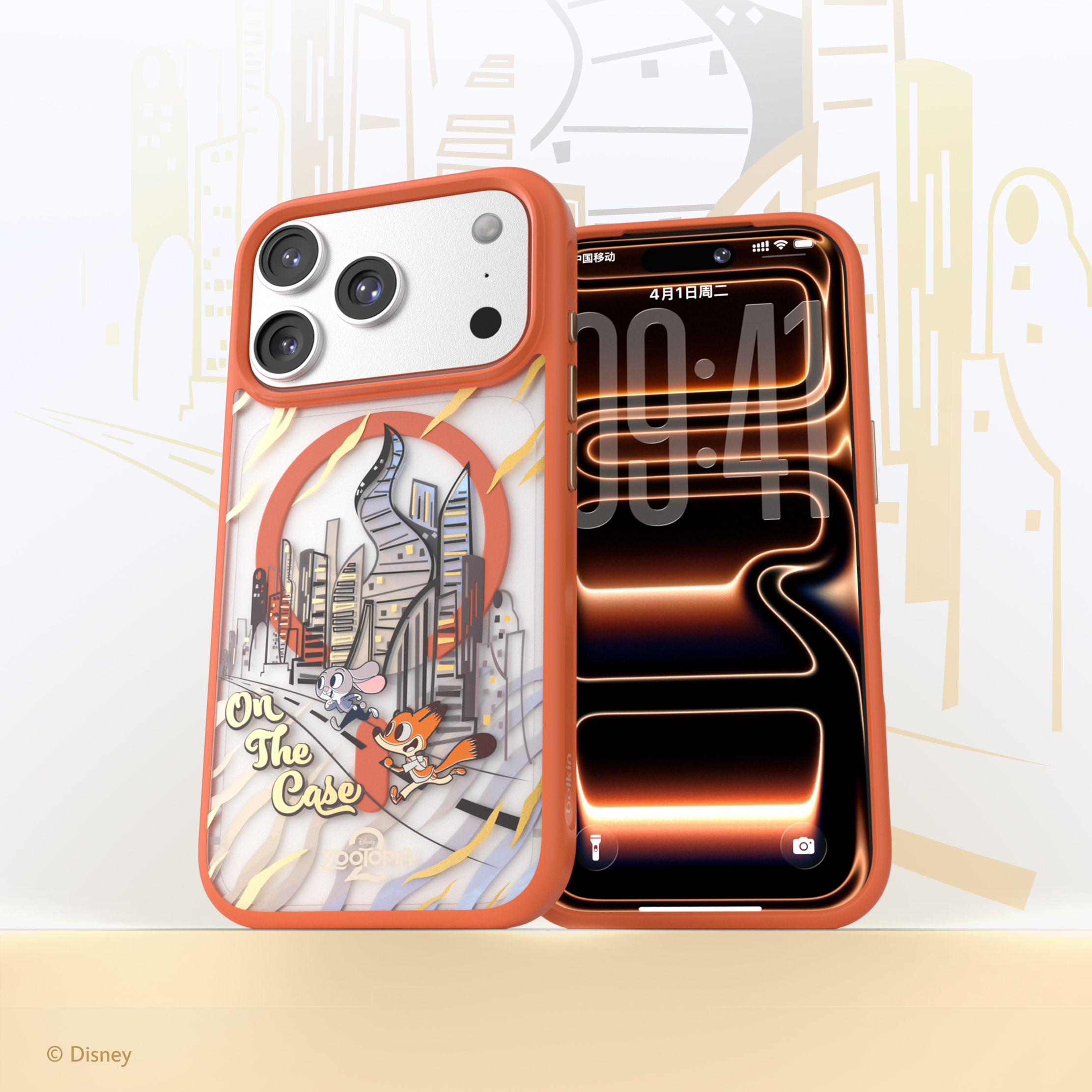 SheerForce™ Magnetic Qi2 Protective Case for iPhone 17 Series (Zootopia 2, Disney Collection) [MSA046]