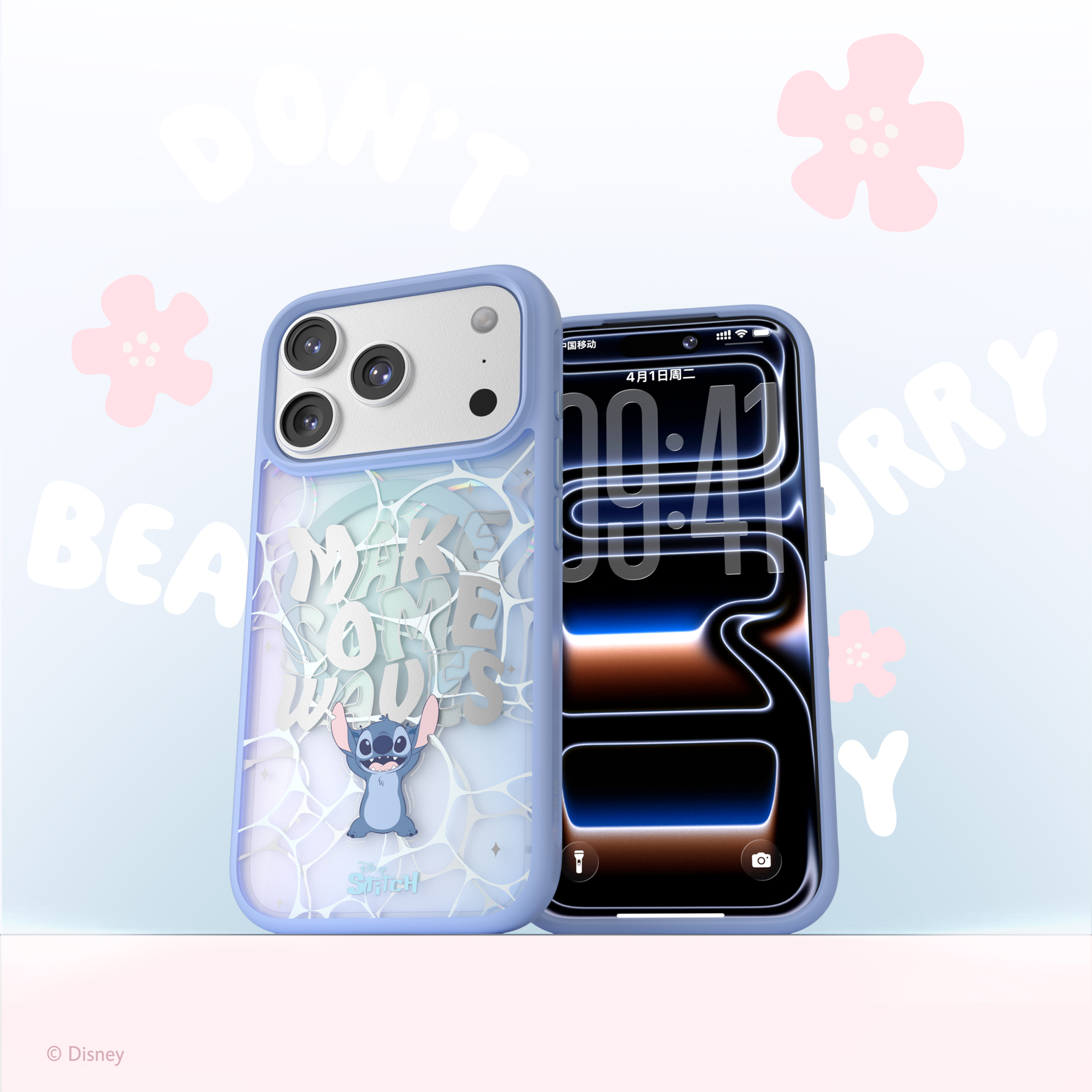 SheerForce™ Magnetic Qi2 Protective Case for iPhone 17 Series (Stitch, Disney Collection) [MSA046]