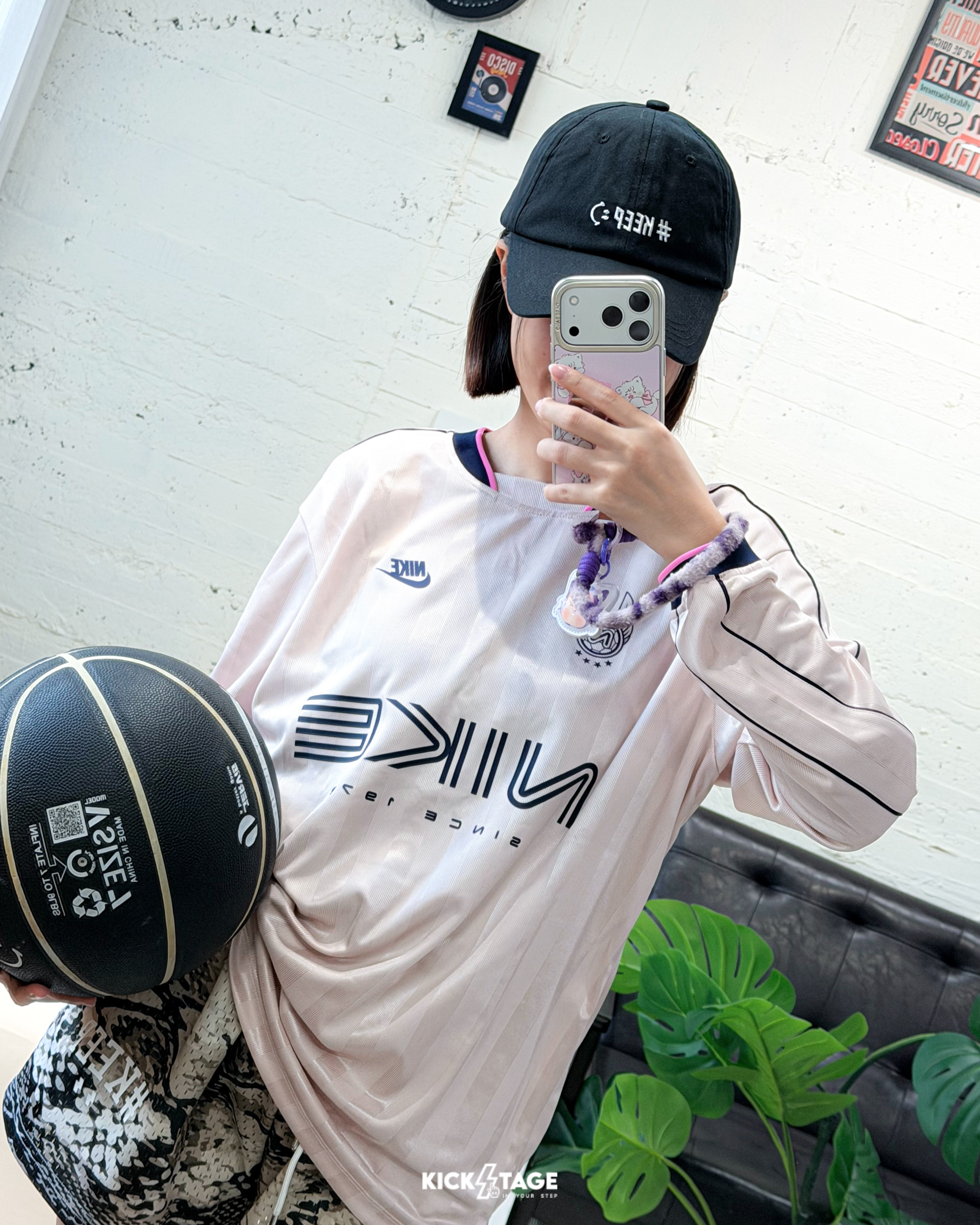 女款 NIKE NSW JERSEY TEE 粉 深棕 印花LOGO 球衣 復古 寬鬆 運動 長T【IM7453】NKTF
