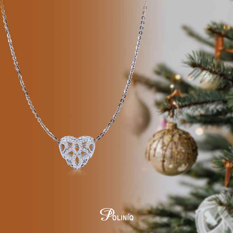 925純銀「HEART」珠墜+贈白鋼項鍊-SDP0053