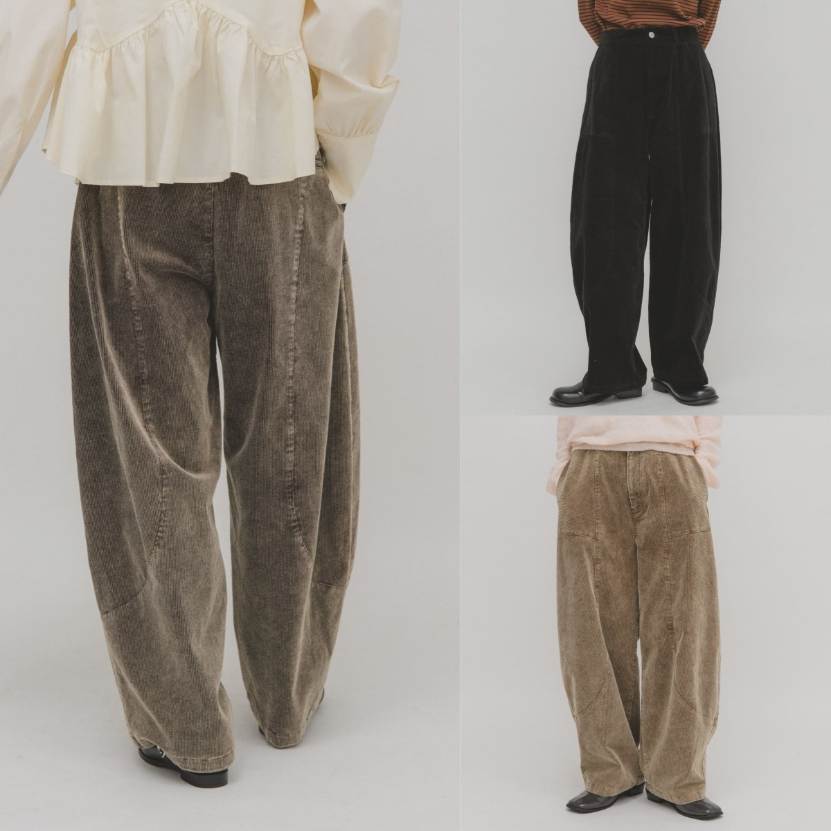 先行特價預購┃日本 KBF 燈芯絨 繭型 長褲