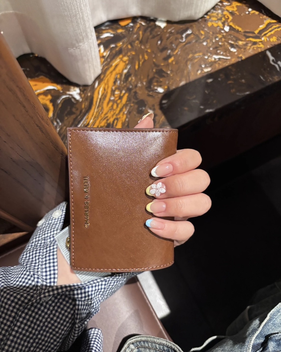 <秋冬調色盤>Charles & Keith 小CK 皮革 錢包 皮夾 短夾 兩色