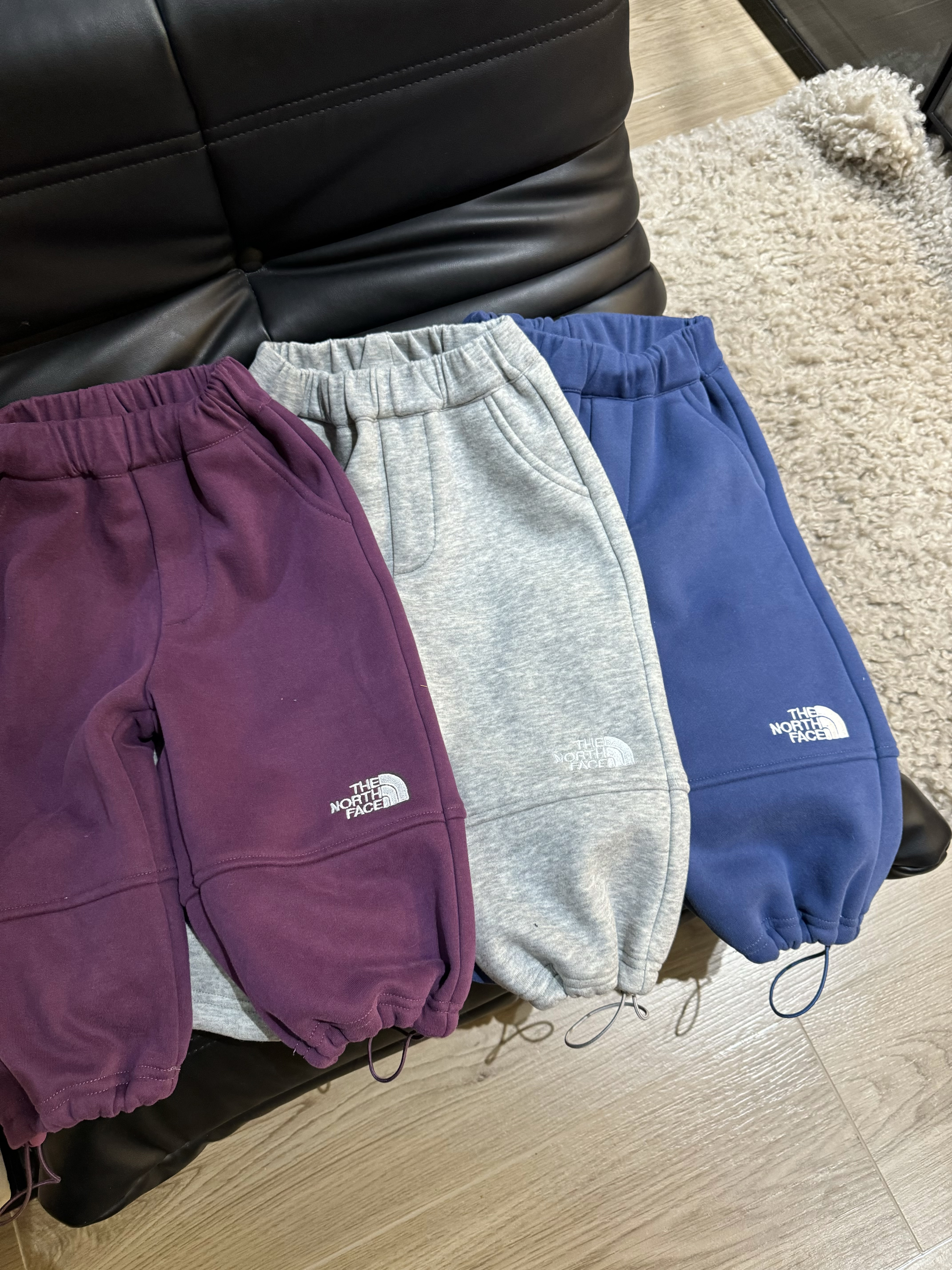 𝐓𝐡𝐞 𝐍𝐨𝐫𝐭𝐡 𝐅𝐚𝐜𝐞 3色拼色工裝絨毛棉褲 斷碼