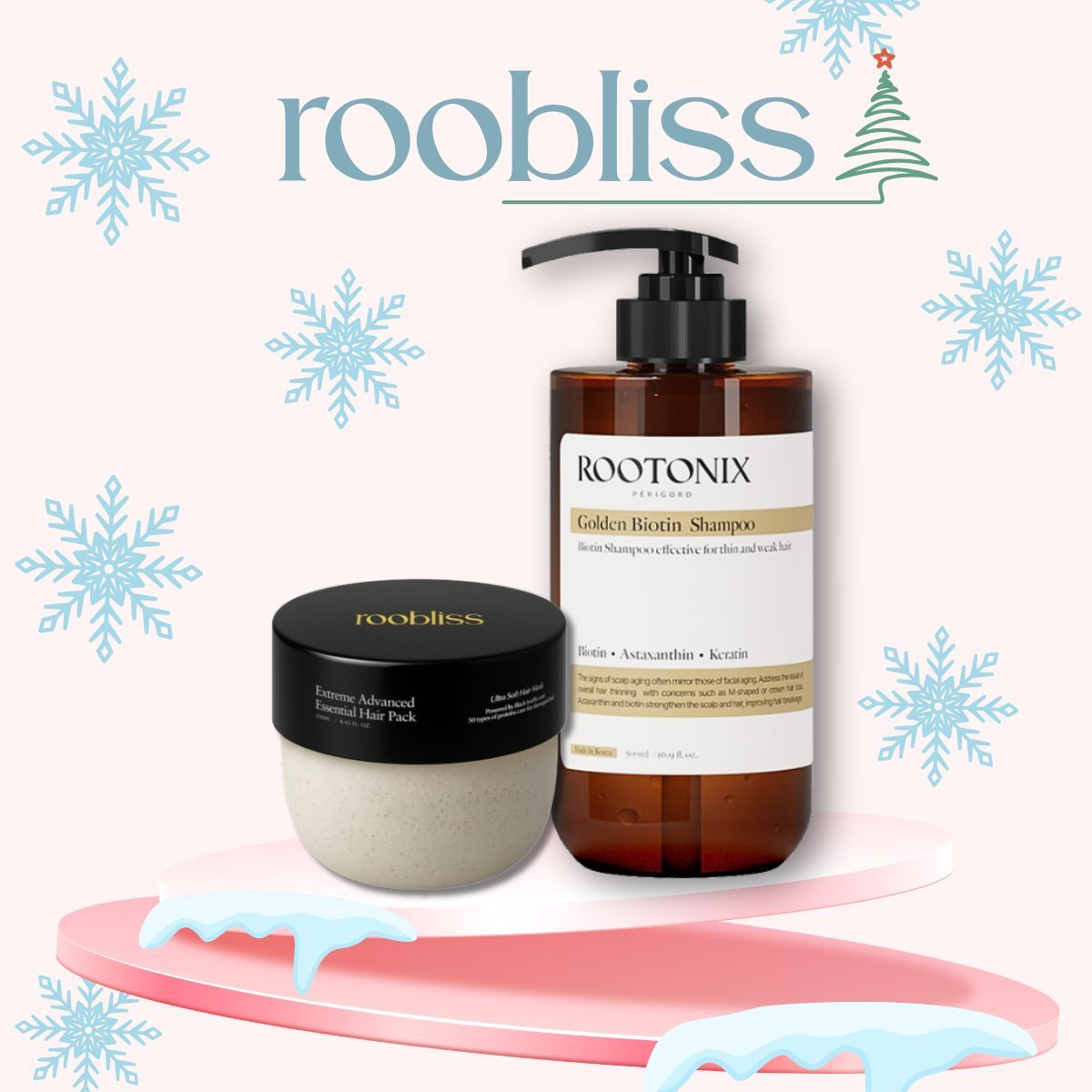 韓國熱賣ROOTONIX 皇牌增量防脫洗頭水 + 10秒深層滋潤角蛋白護髮膜