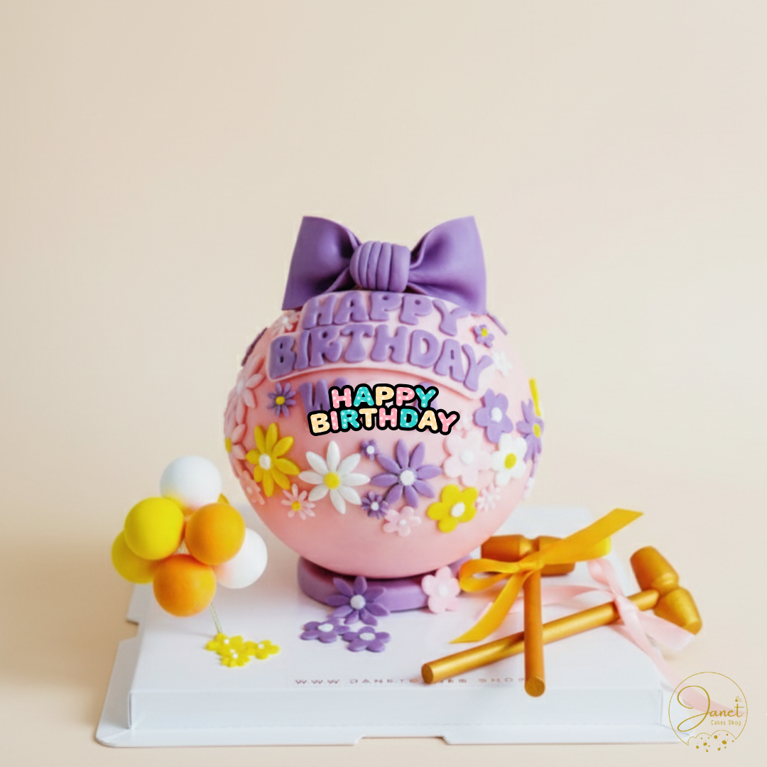 蝴蝶結扑扑蛋糕（6吋）