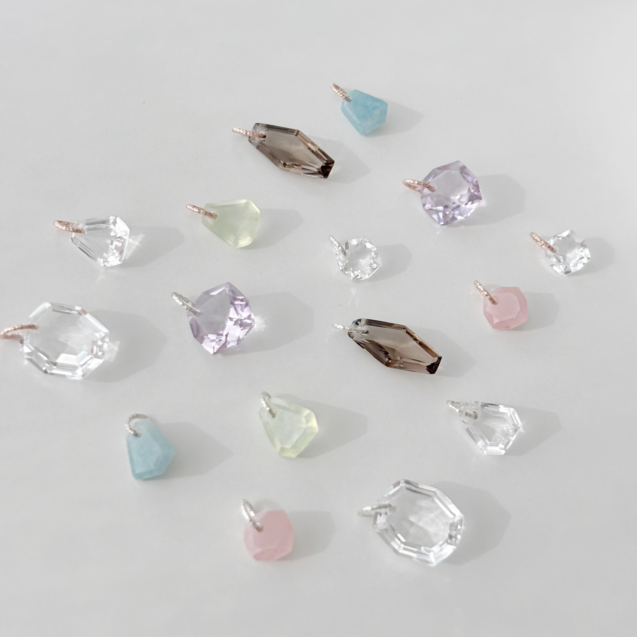 小礦石純銀鏈墜