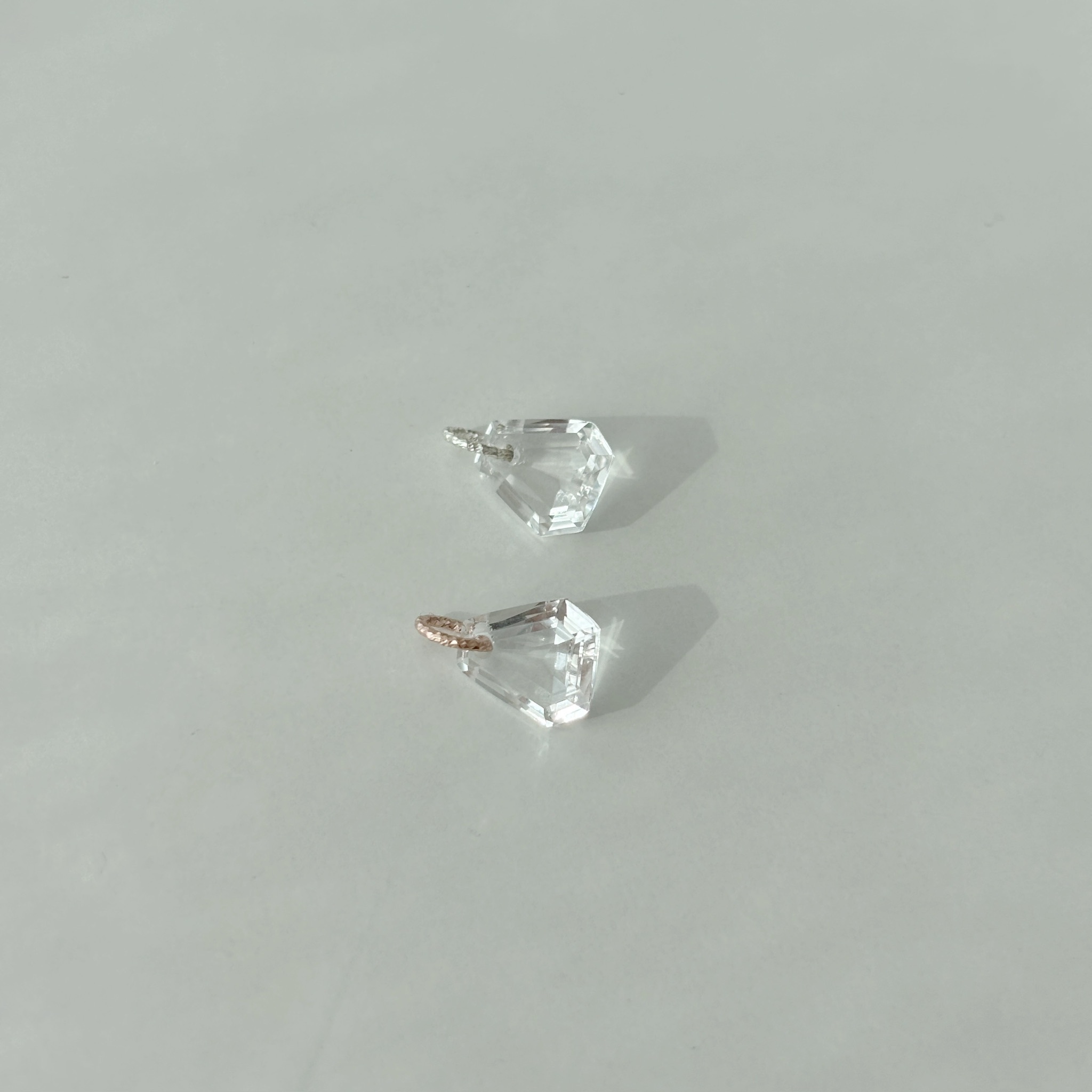 小礦石純銀鏈墜