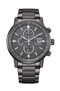行貨 CITIZEN 星辰 Eco-Drive Chronograph CA0843-89L 藍色紋理錶盤, CA0847-88H 灰色紋理錶盤 光動能計時腕錶