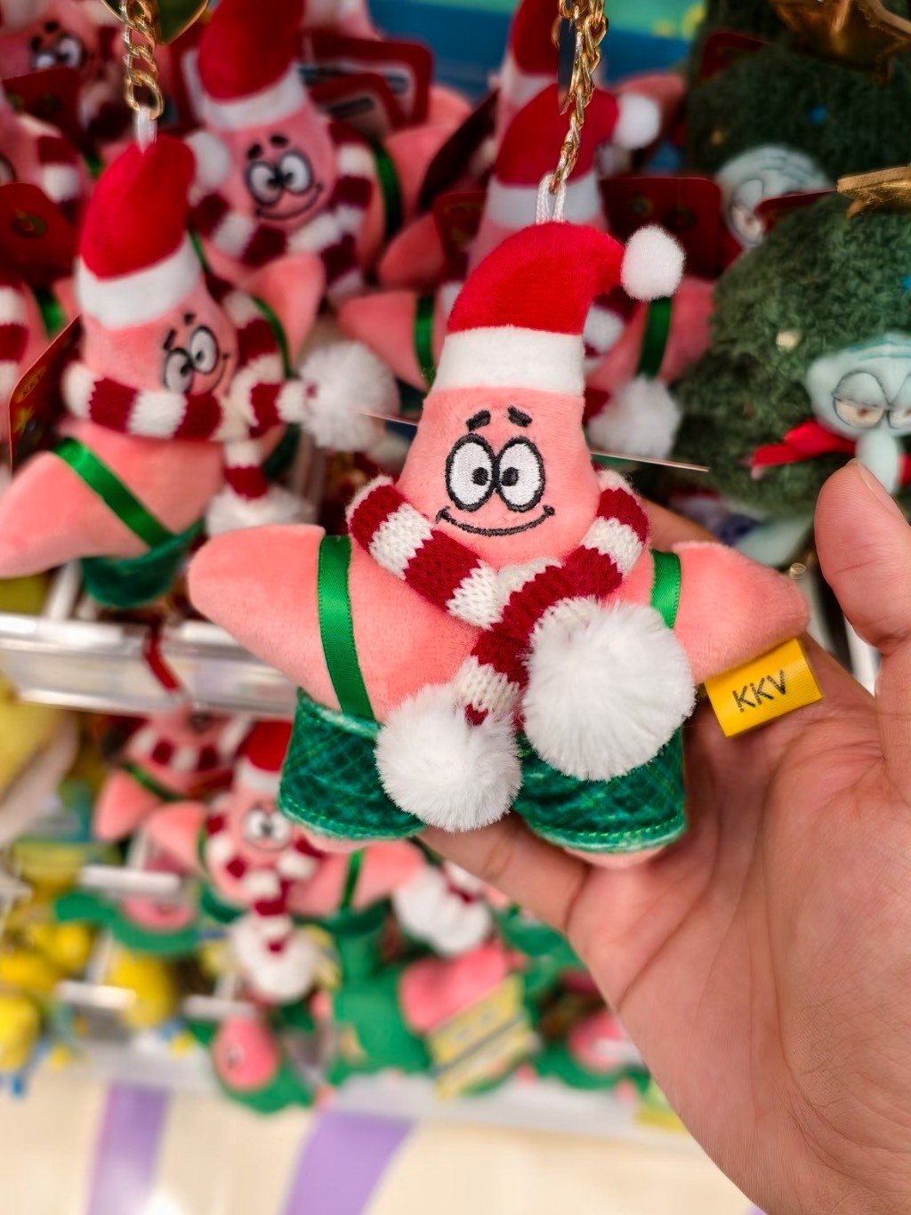 海綿寶寶 聖誕 毛絨 吊飾