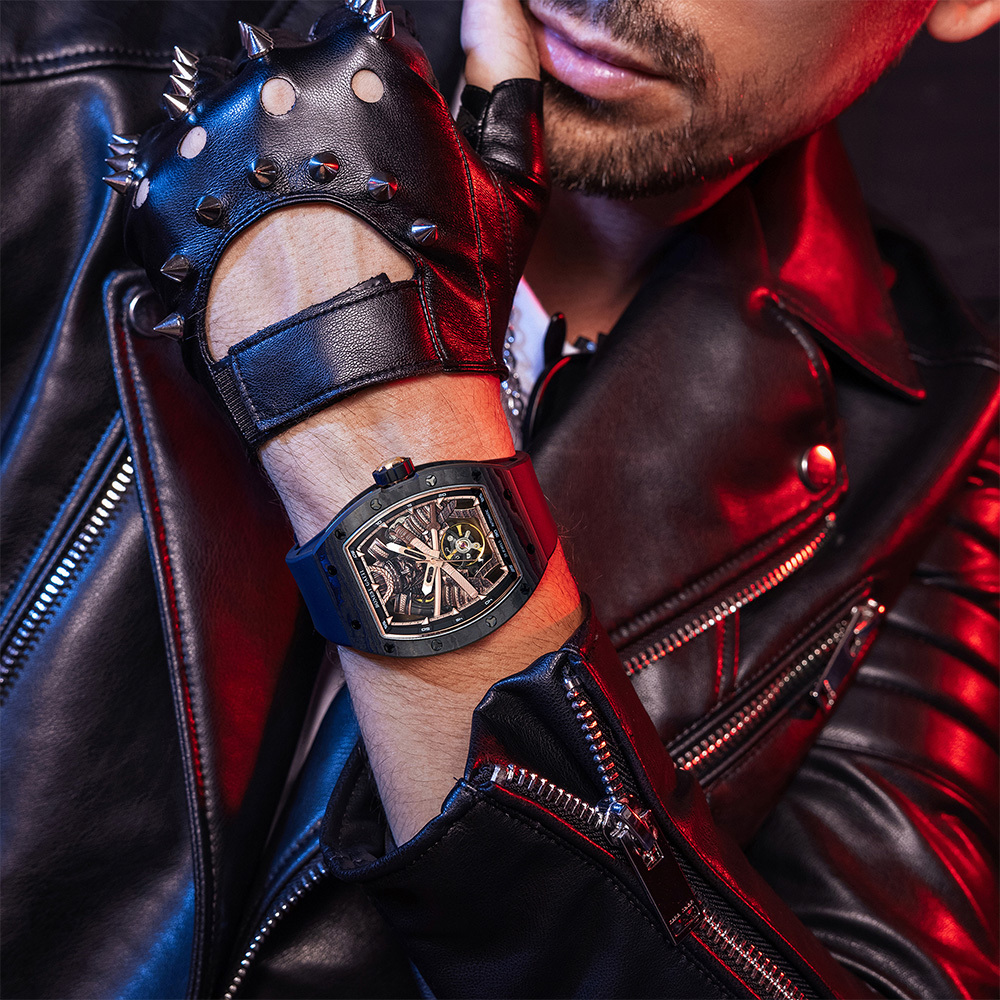 (預購)【Bonest Gatti 布加迪】BG9008 剛毅武士之魂系列 20顆寶石軸承 夜光指針刻度 藍寶石鏡面 酒桶型 機械錶