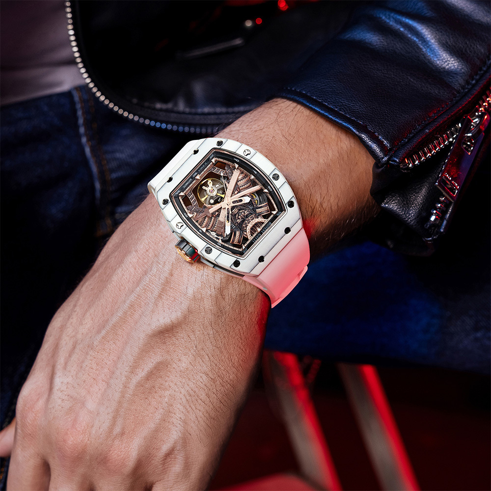 (預購)【Bonest Gatti 布加迪】BG9008 剛毅武士之魂系列 20顆寶石軸承 夜光指針刻度 藍寶石鏡面 酒桶型 機械錶