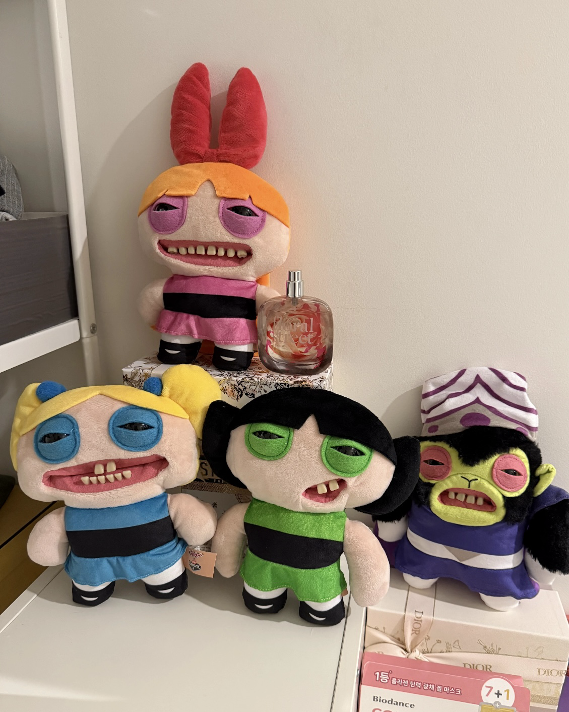 <正版授權>Fuggler x The Powerpuff Girls 飛天小女警 放克牙寶 花花 泡泡 毛毛 魔人啾啾 絨毛玩偶