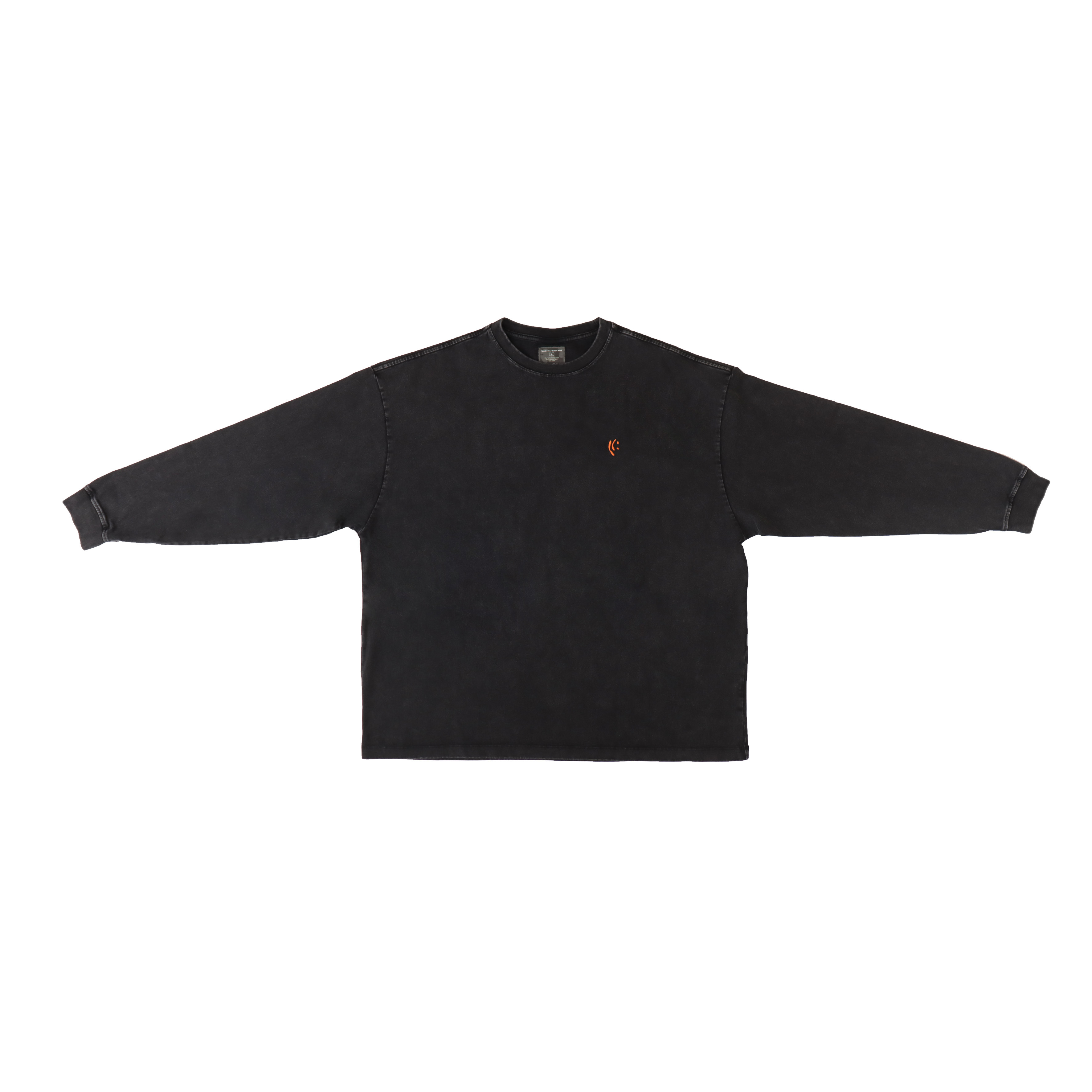 《Sound Blooms》刷色寬版長袖 T-SHIRT