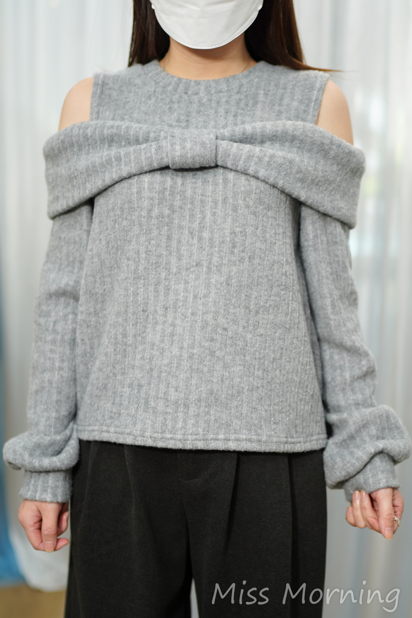 小露肩款上衣(14953)