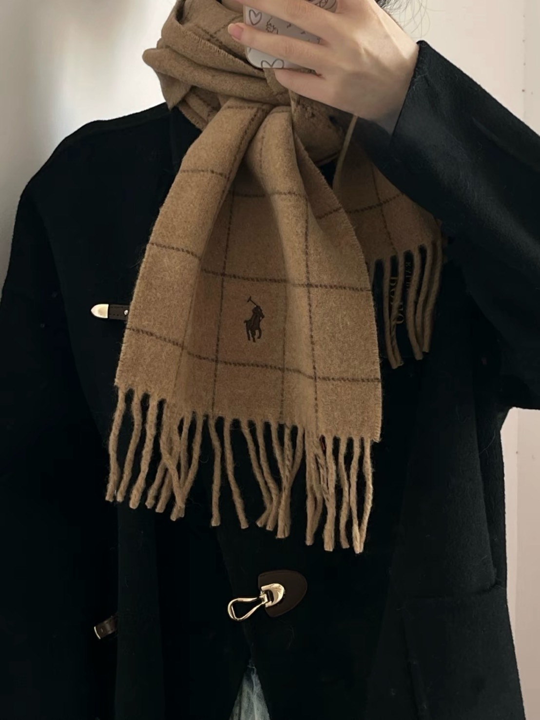 POLO 針織 羊毛 圍巾