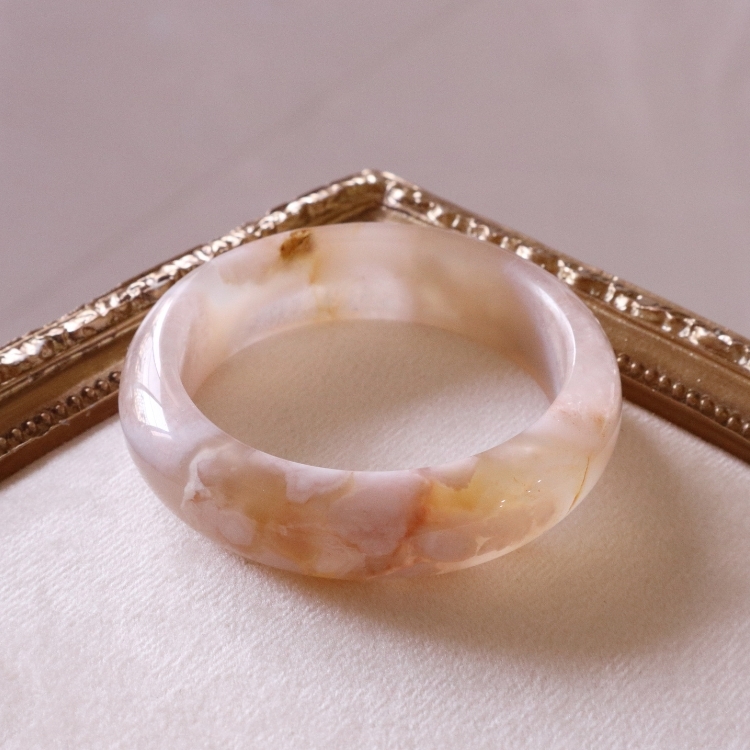 【天然石水晶手鐲】圈口尺寸54～55 蜂蜜爆米花/極品金絲茉莉瑪瑙/水沫玉/薄霧白水晶