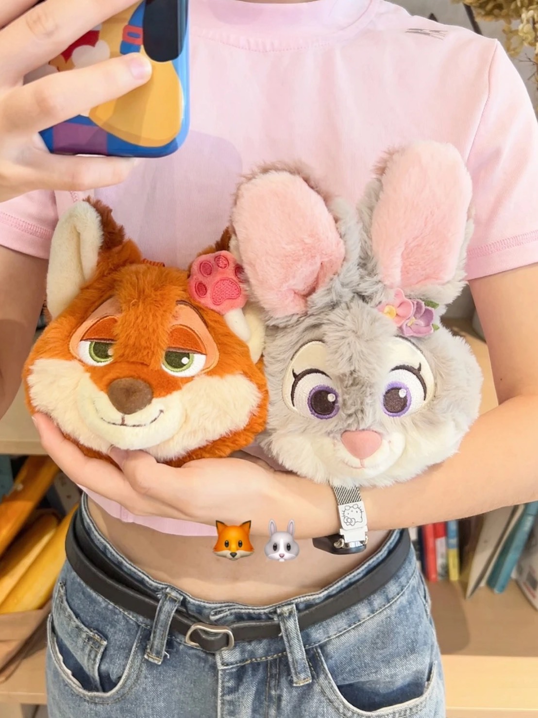 迪士尼 可愛 毛絨 零錢包 耳機包