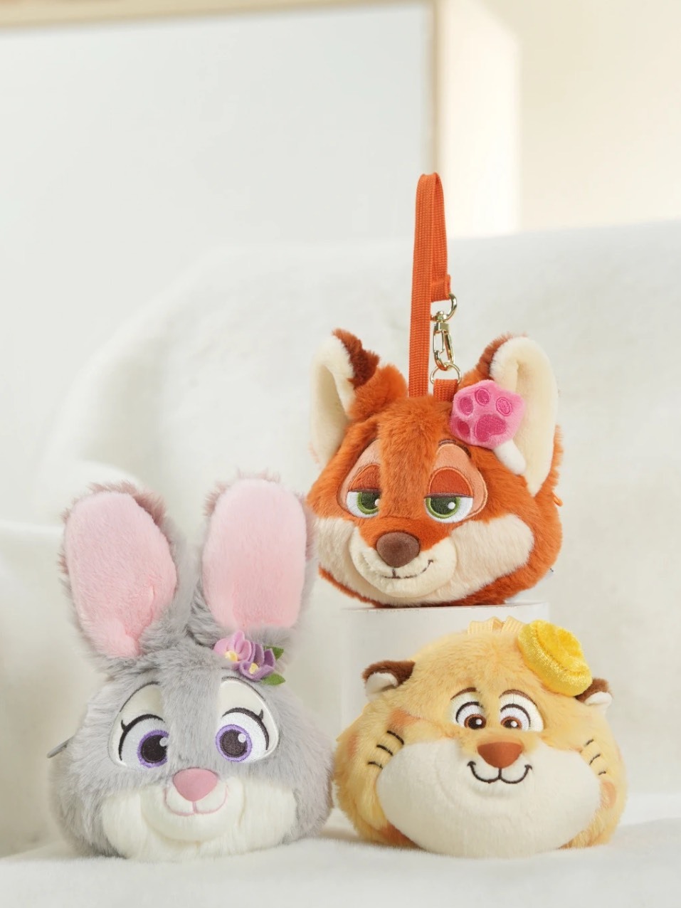 迪士尼 可愛 毛絨 零錢包 耳機包