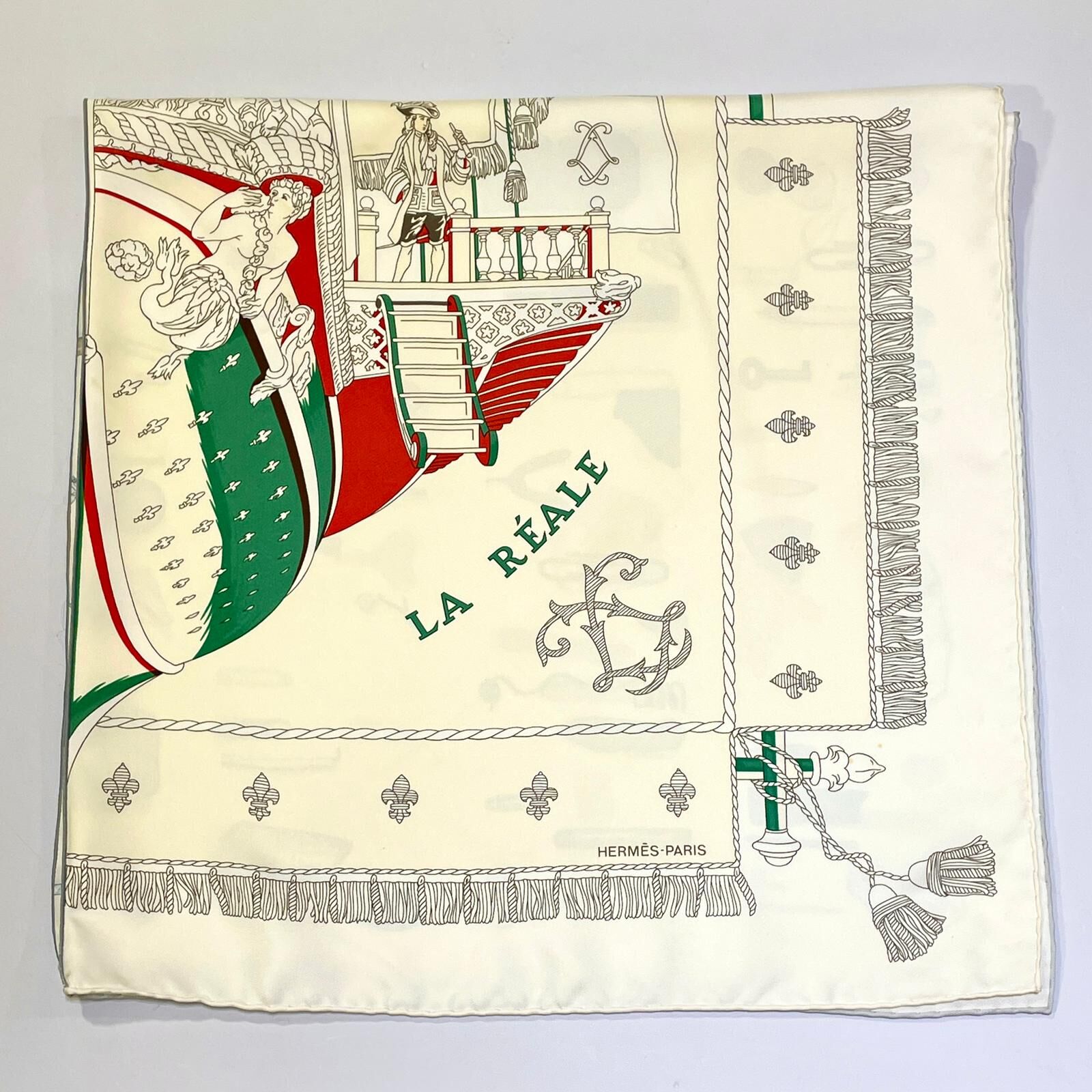 全新HERMES絲巾 90x90cm 白色/灰邊真絲SILK #BRAND NEW #香榭站正品