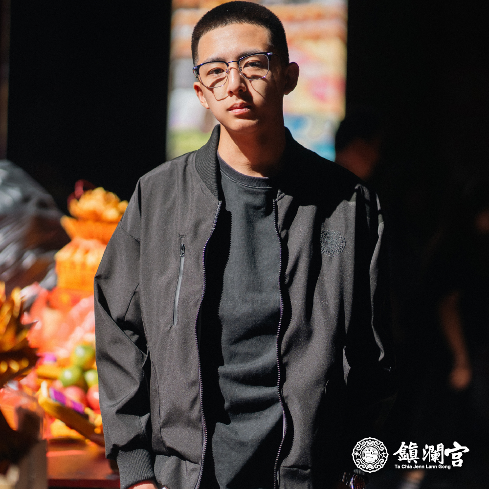 2026年大甲媽雙面穿刺繡機能飛行外套-黑灰｜保暖｜防風｜多機能｜雙色【鎮瀾宮】