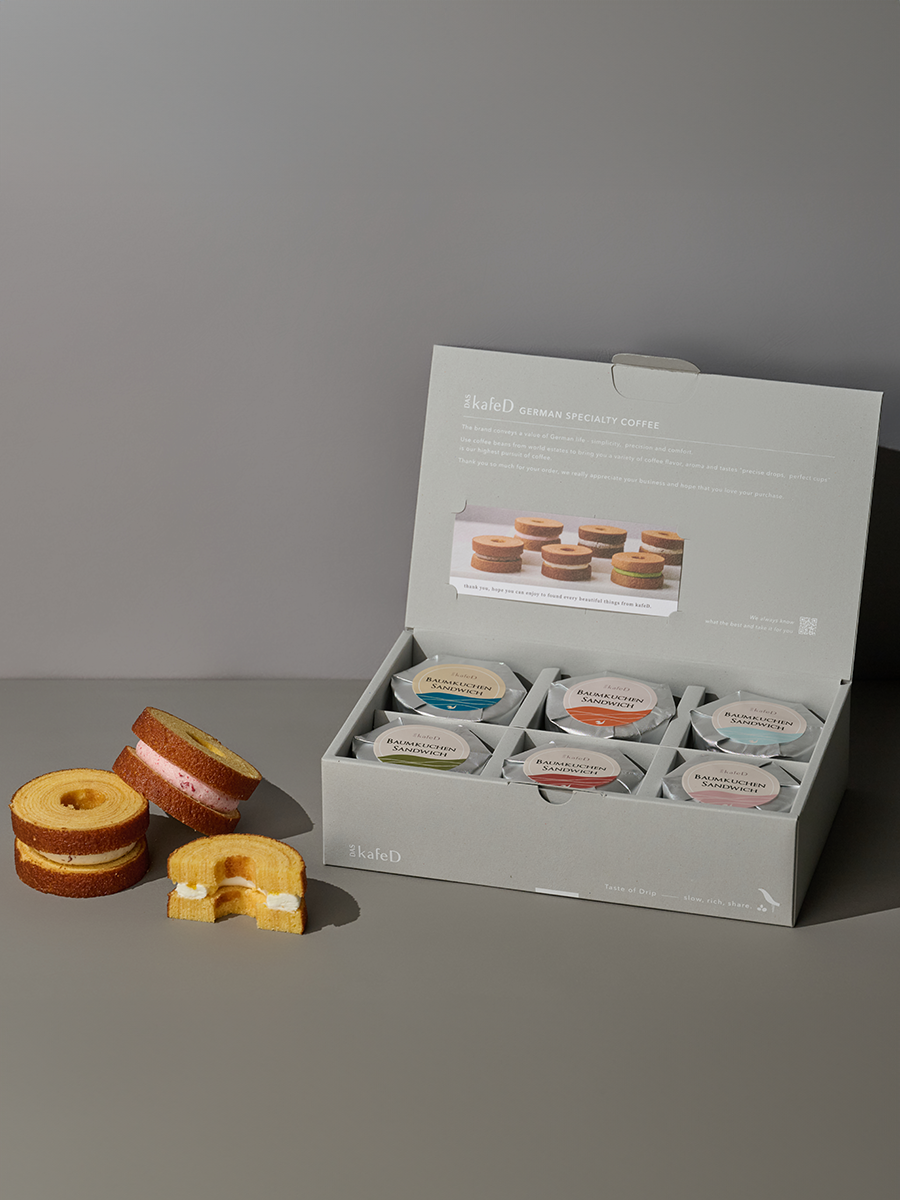 德式年輪厚夾心(六入)禮盒【生乳】