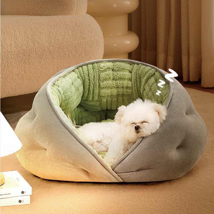 環抱式半封閉安心保暖窩 (綠色)