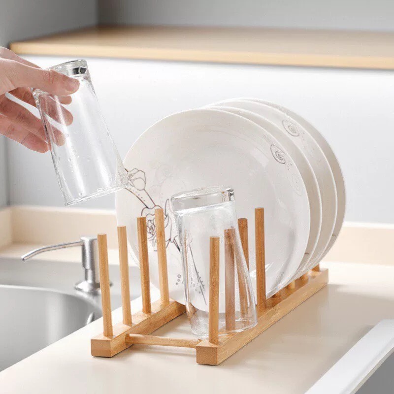 日式盤子收納架 ｜ 書本置物架多用途置物架【輕鬆購五金百貨】