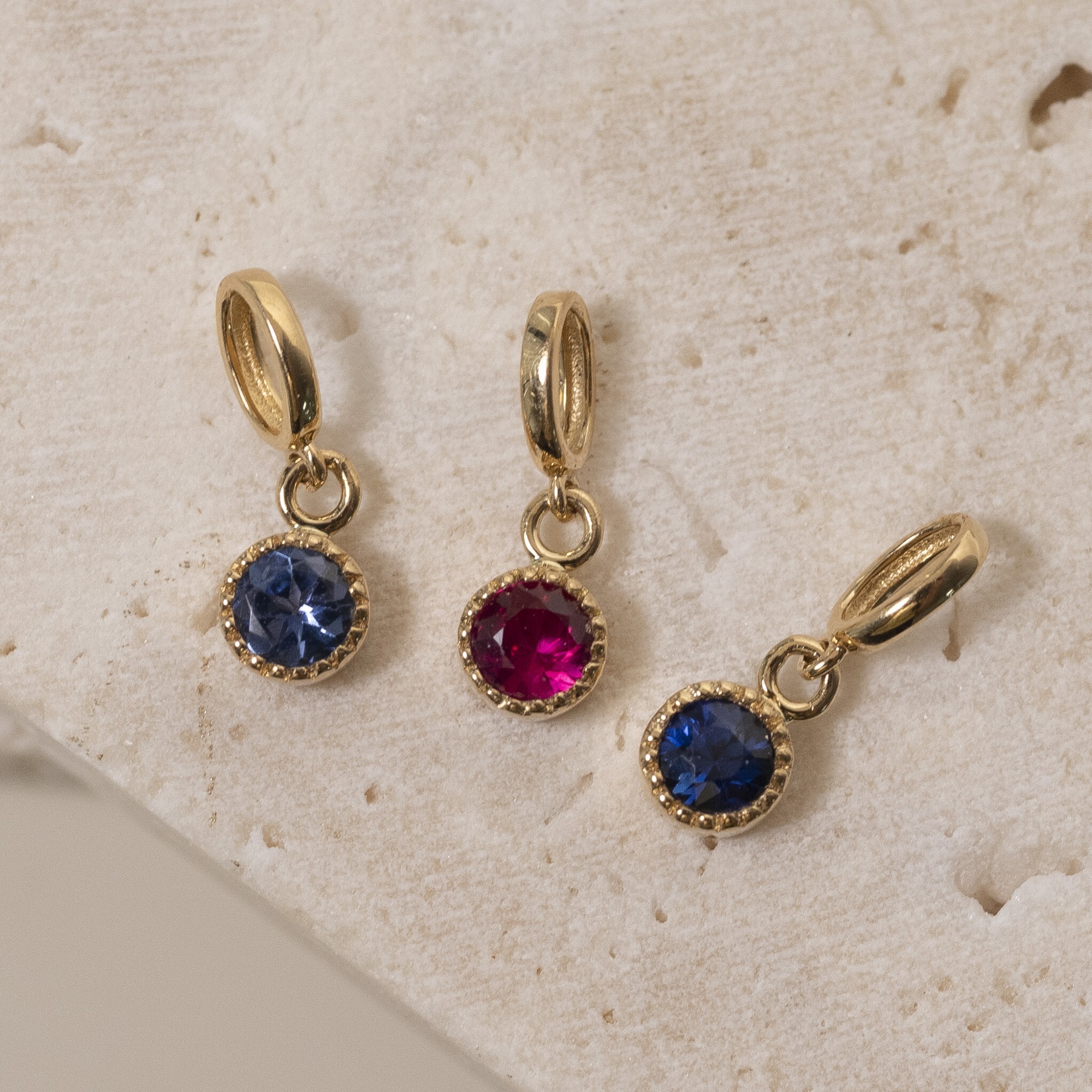 18K Gemstone Pendant