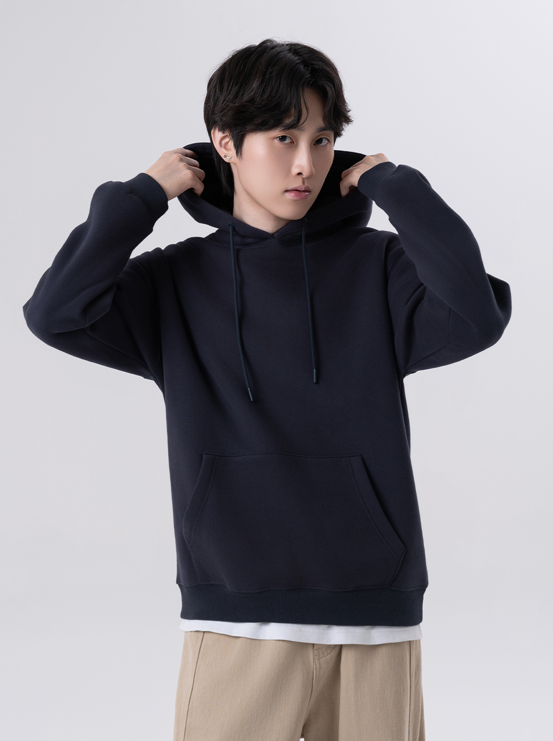 【期間限定】經典百搭重刷毛帽T【有加大尺碼】