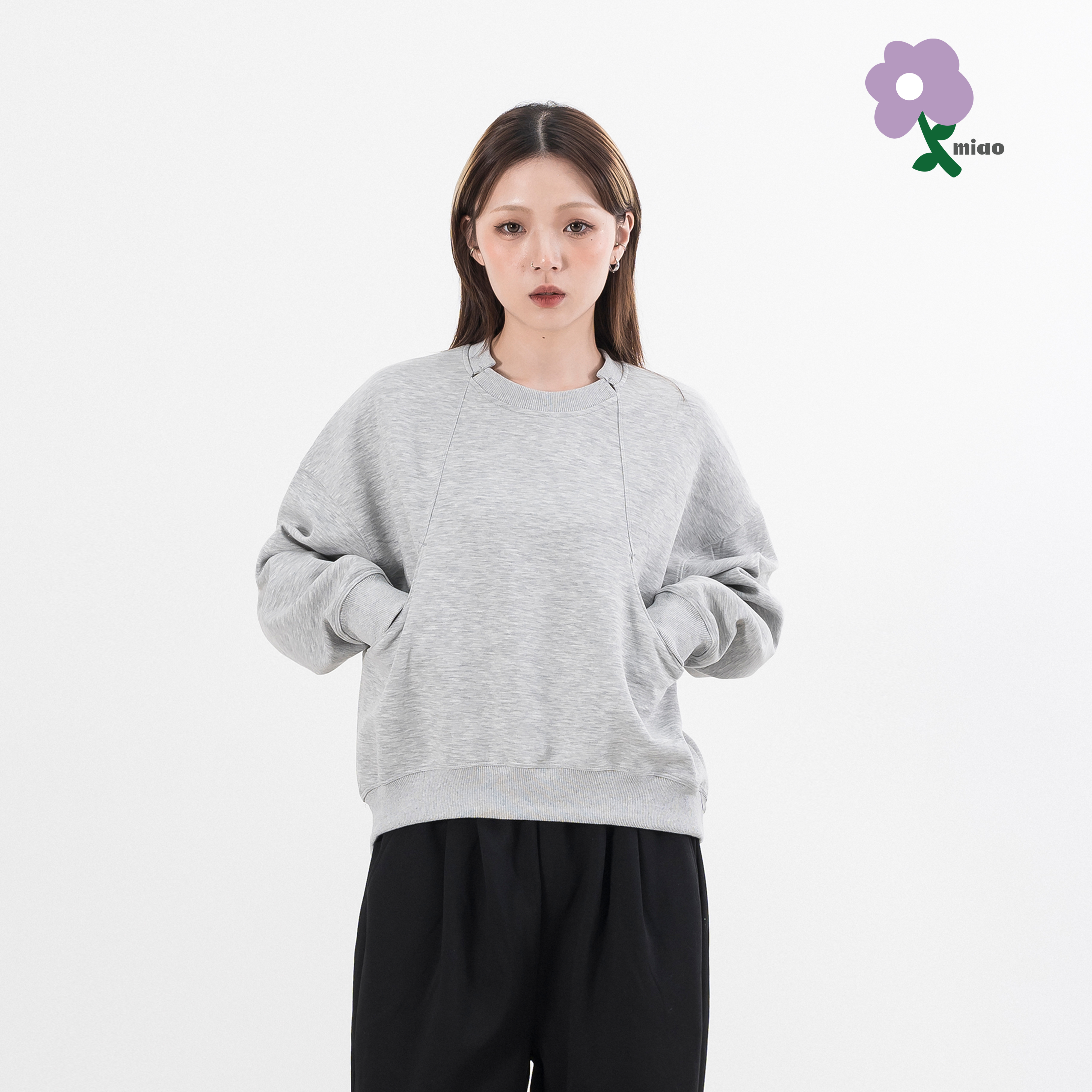 AGILITY MIAO Tailored Cropped Sweater 女裝 剪裁 短版 大學Tee [V01]
