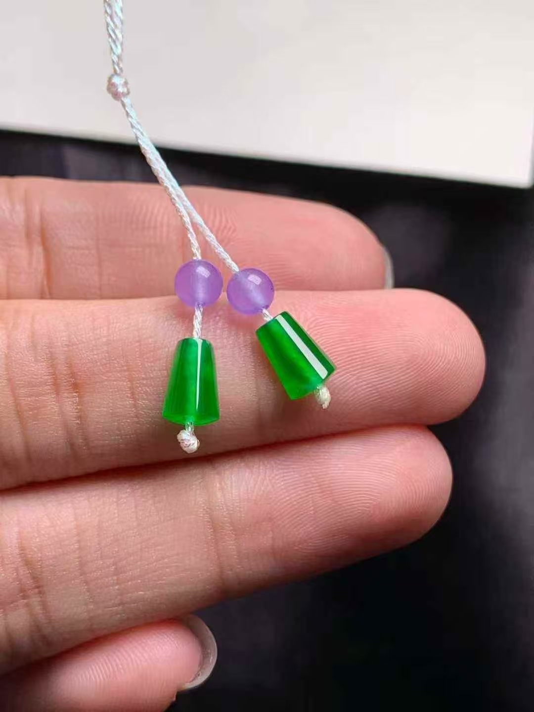 112633 翡翠無事牌一對