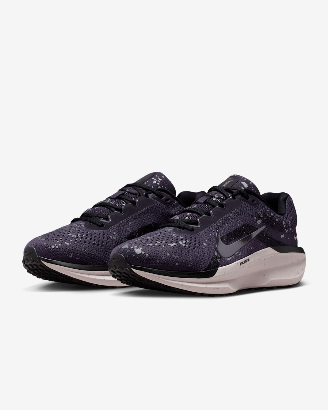 女鞋 NIKE W AIR WINFLO 11 SE 紫黑色 噴漆 緩震 網布 運動鞋【IB1839-500】