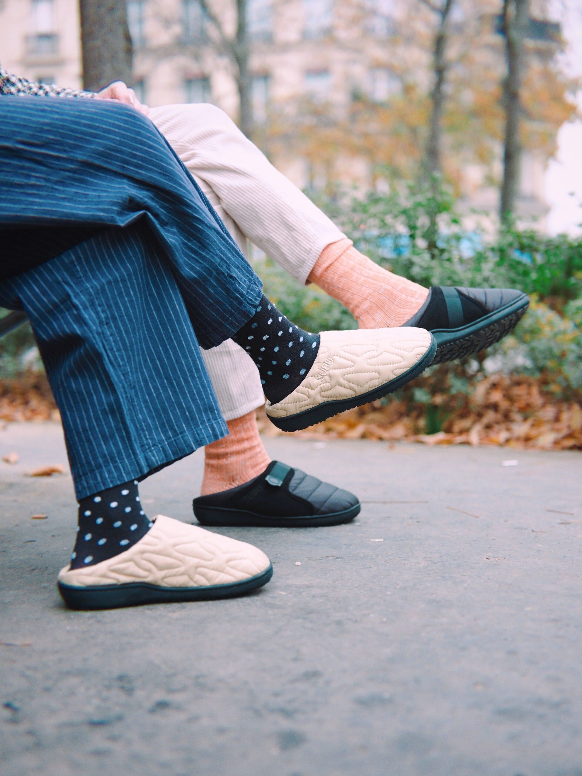 [SUBU] Originals Outline Silver 保暖拖鞋