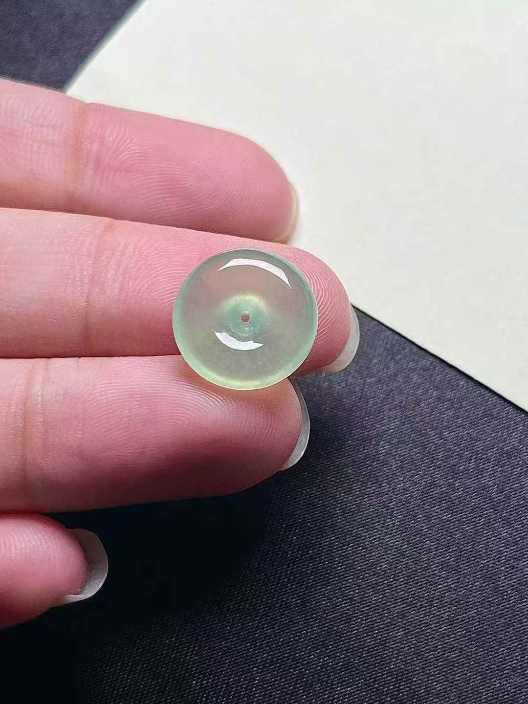 112635 翡翠平安扣 (12.8mm直徑)