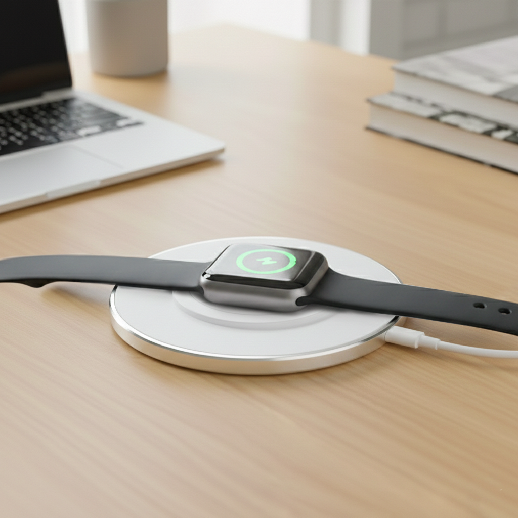 15W三用MagSafe磁吸無線充電盤|客製化鐫刻服務|台灣製造合格認證|禮盒包裝