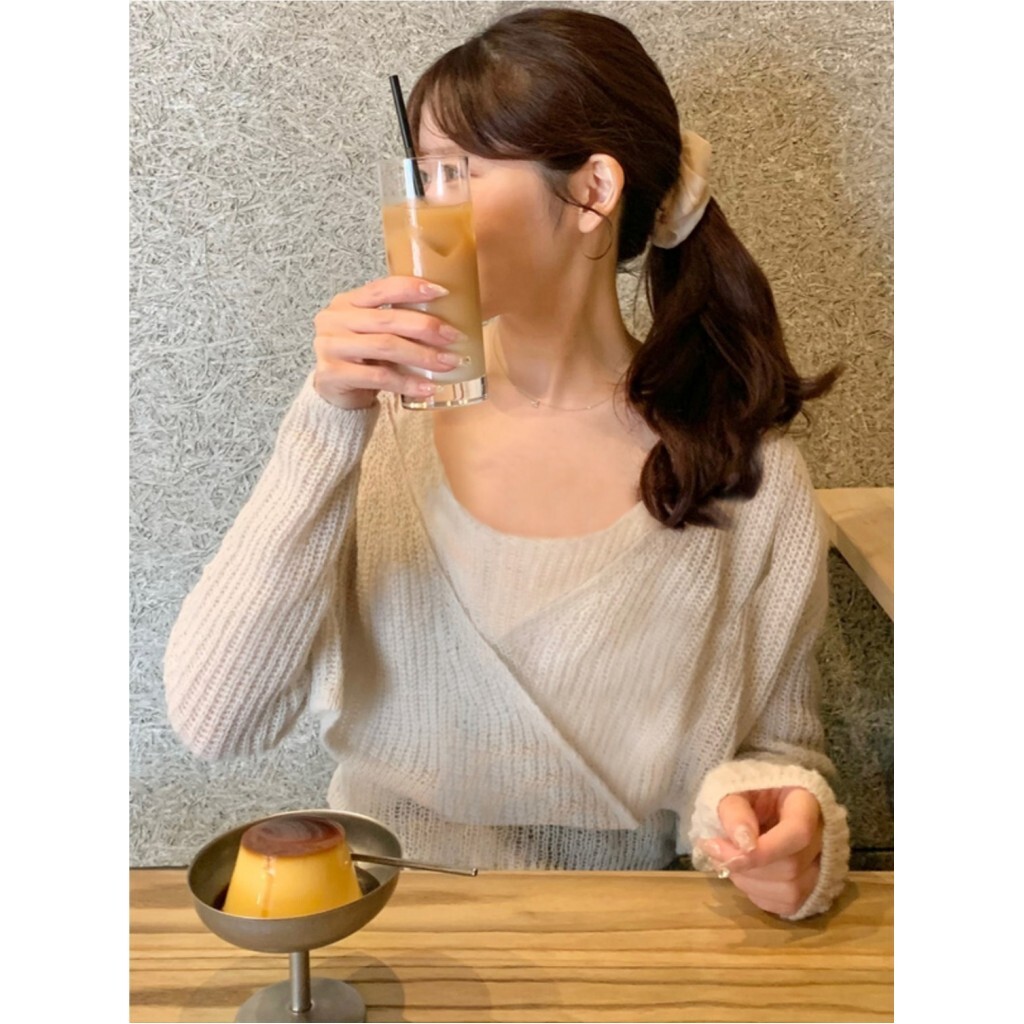 日本🇯🇵輕奢慵懶鏤空針織兩件式套裝 三色