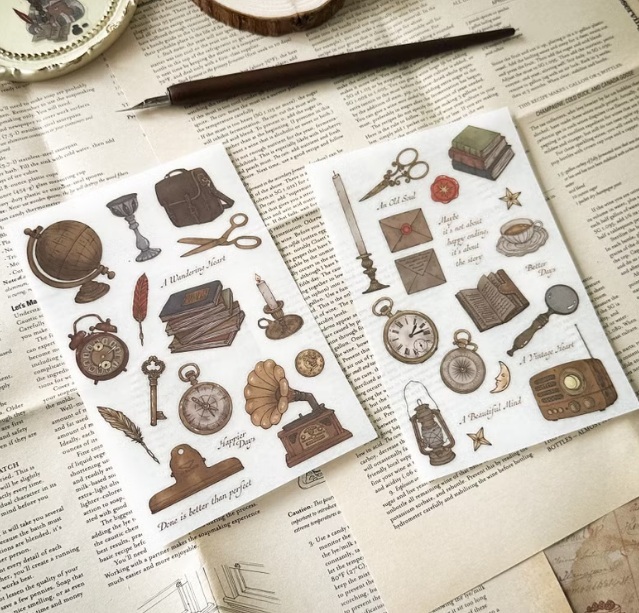 sho 小确幸．Vintage Objects 轉印貼紙