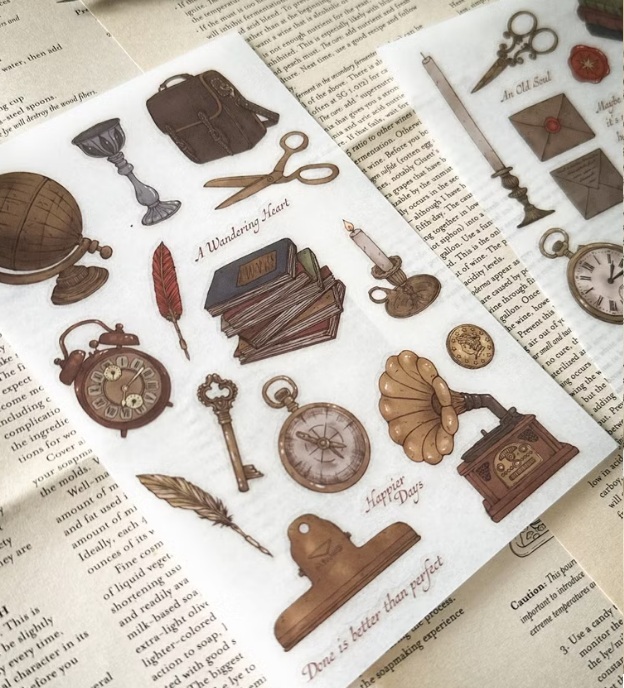 sho 小确幸．Vintage Objects 轉印貼紙