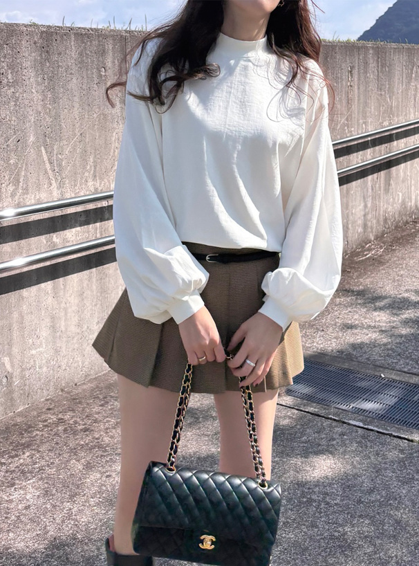 日本🇯🇵立領澎袖長袖上衣 三色