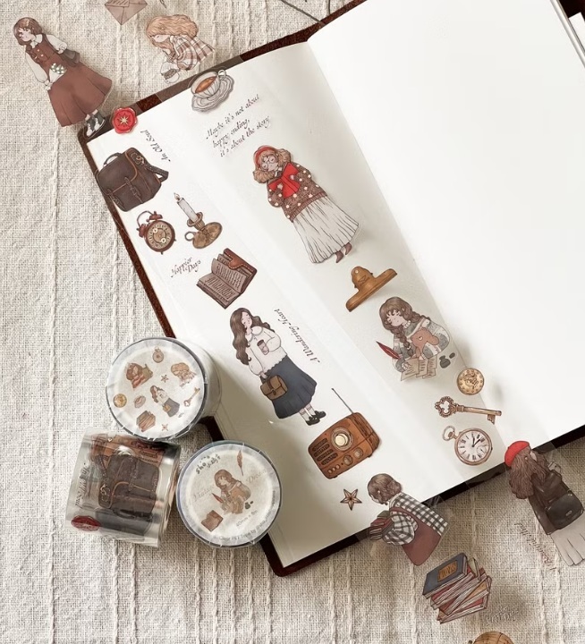 sho 小确幸．A Vintage Dream 4cm割型亮面PET膠帶 <整捲/分裝>