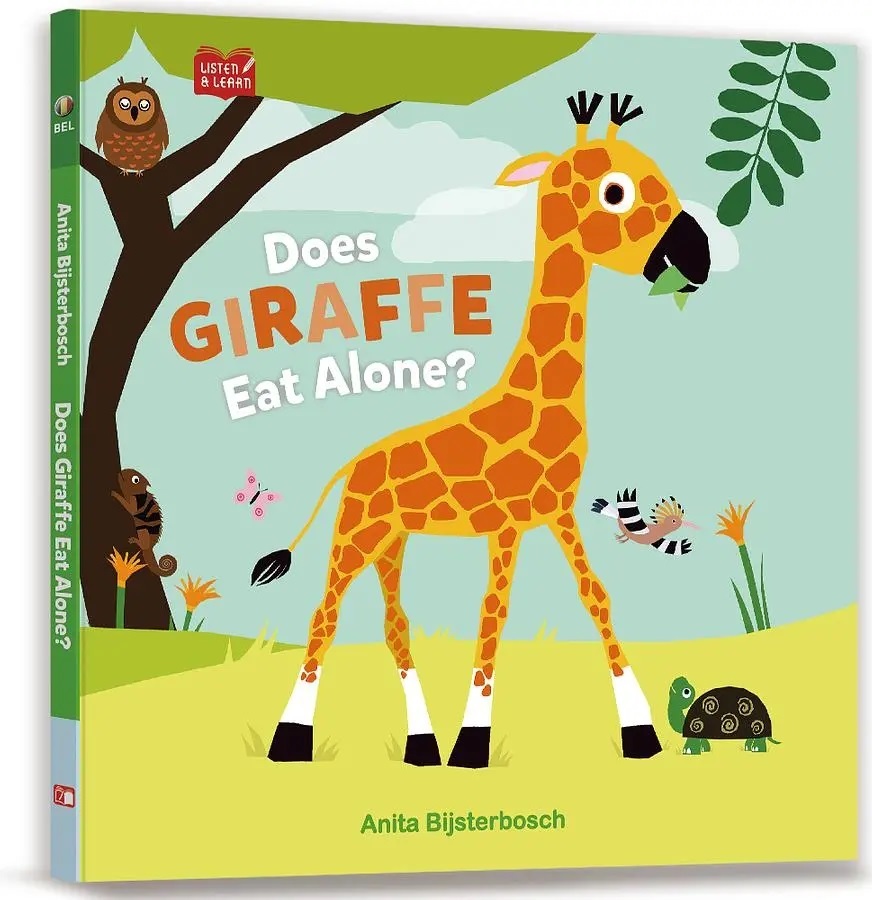 【Listen & Learn Series】Does Giraffe Eat Alone?學著聽英語故事：你是自己一個嗎？(附音檔QRcode美籍教師朗讀MP3)