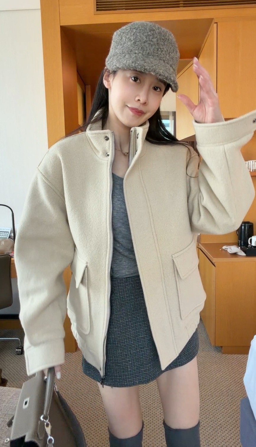 ｜韓國｜大口袋羊毛外套 *絕版現貨*