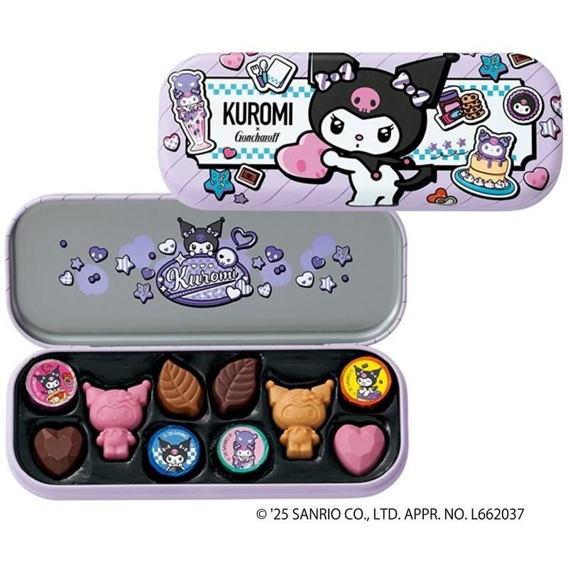 【預購】JN120221 Sanrio Kuromi 情人節鐵盒朱古力(10粒裝)