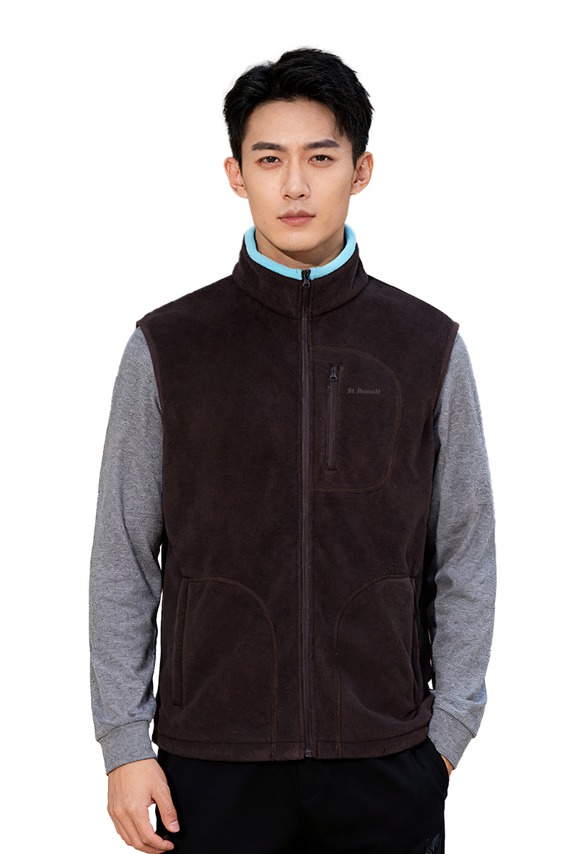 防風Soft Shell 刷毛保暖背心│男款 8203