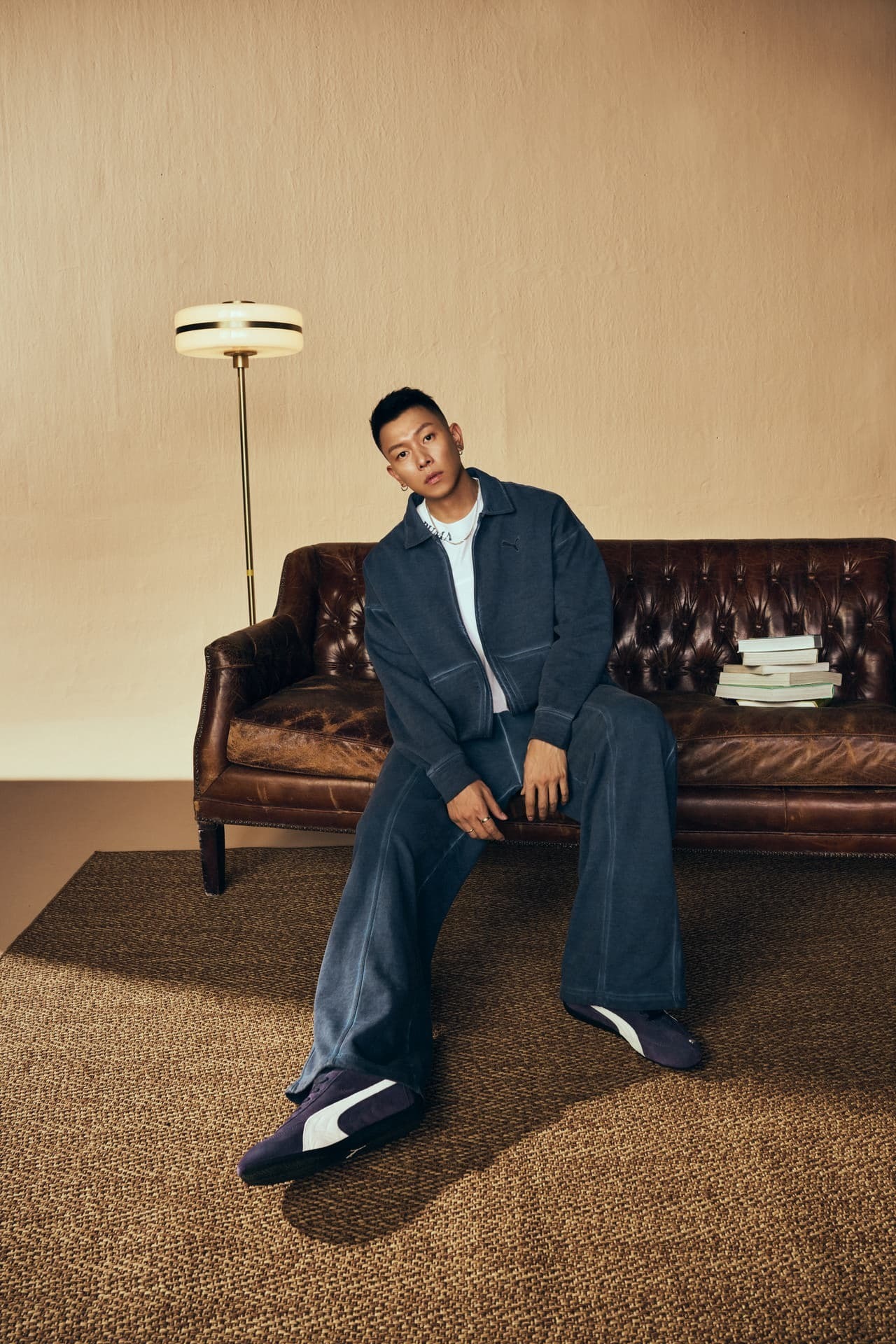 PUMA 外套 流行系列 WASHED 深藍 仿舊 中性 63527480