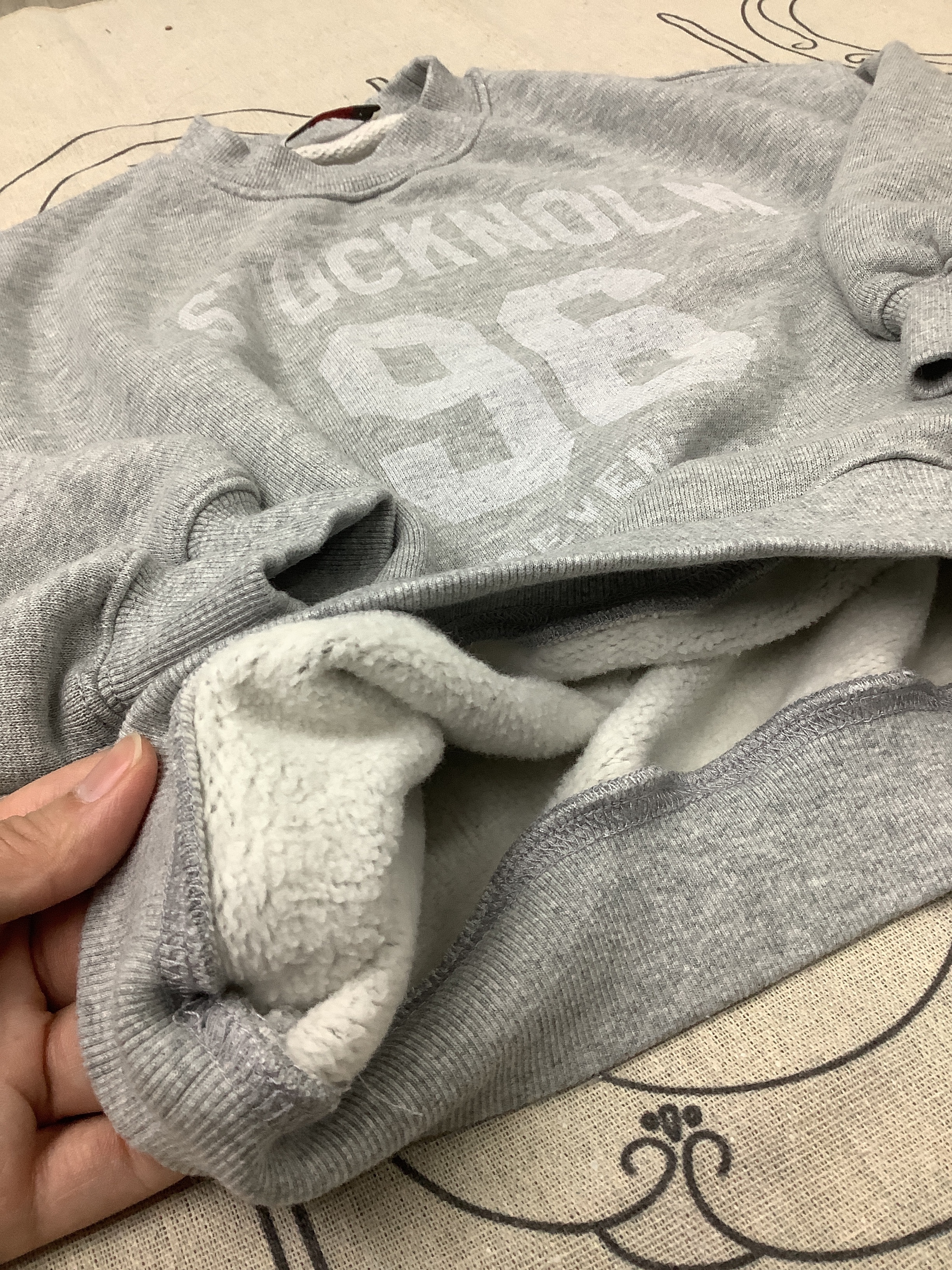 A03730數字內裏刷毛上衣