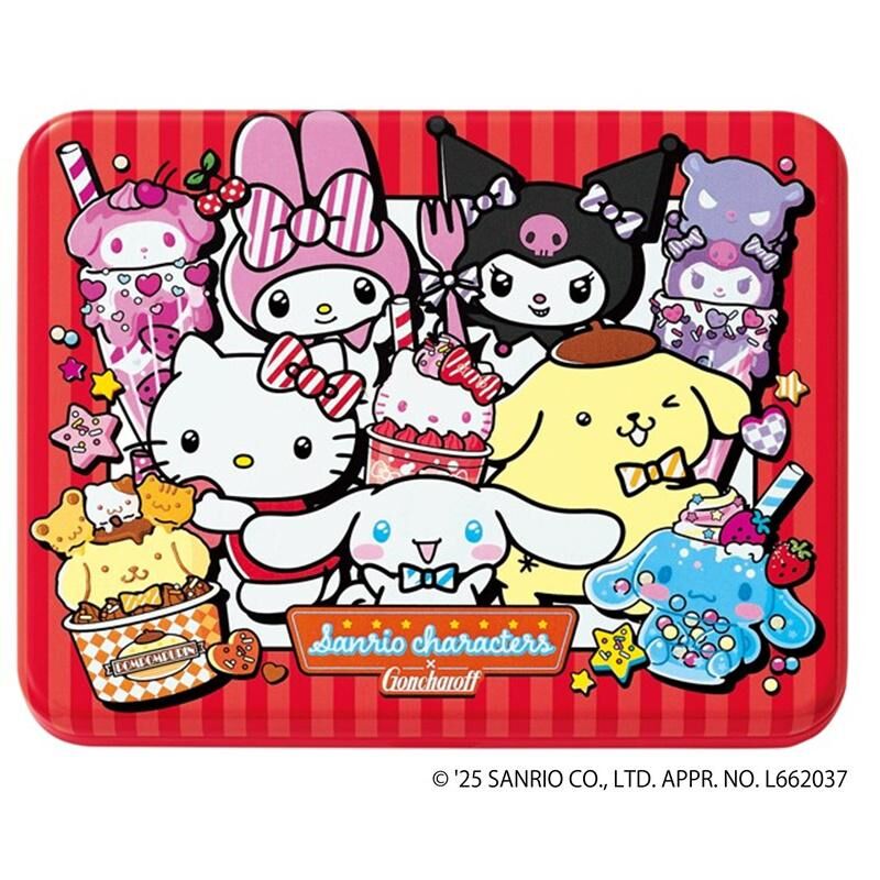 【預購】JN120224 Sanrio 情人節鐵盒朱古力 (12粒裝)