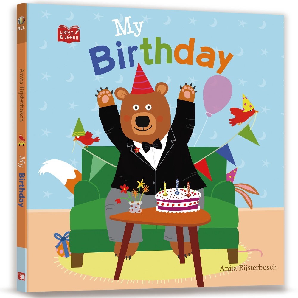 【Listen & Learn Series】My Birthday 學著聽英語故事：大熊過生日(附音檔QRcode美籍教師朗讀MP3)