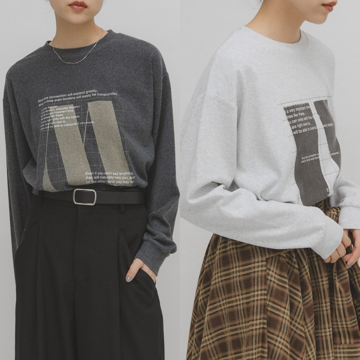 先行特價預購┃日本 KBF 寬鬆 印花 長袖 長T